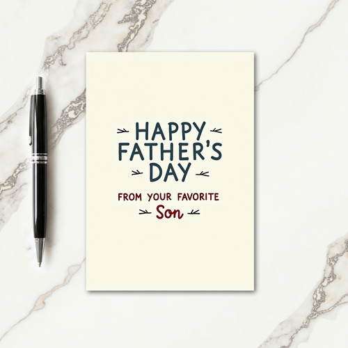 Teal Fathers Day Arrow Art Card