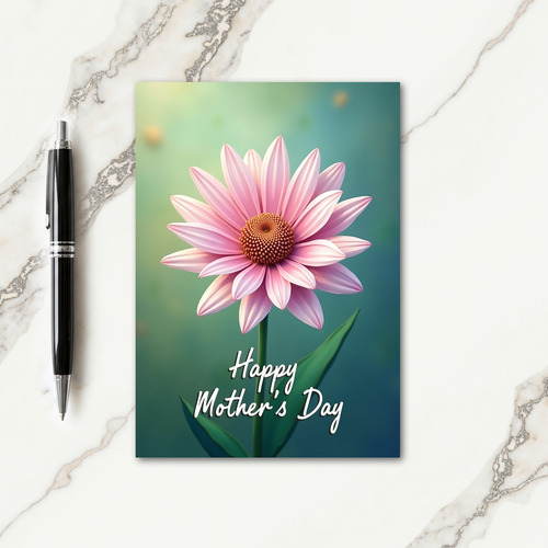 Teal Gradient Mothers Day Card