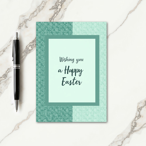 Teal Green Festive Holiday Card