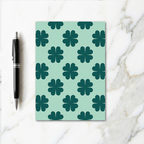 Teal Green Geometric Pattern Card