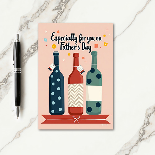 Teal Green Happy Fathers Day Card