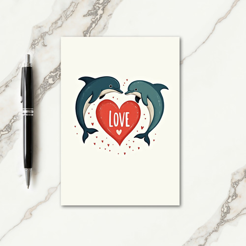 Teal Heart Love Mothers Day Card