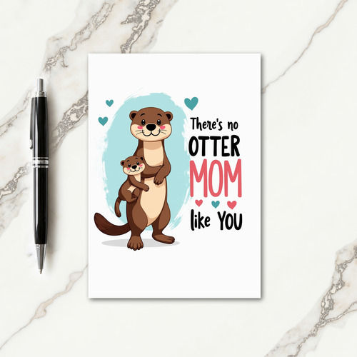 Teal Hearted Love Card