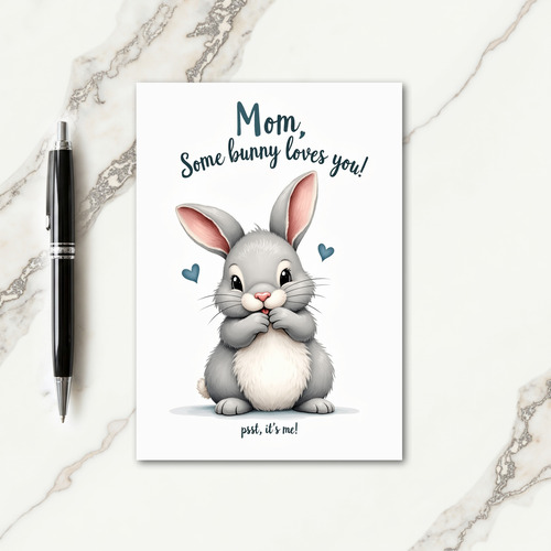 Teal Hearts Moms Day Card