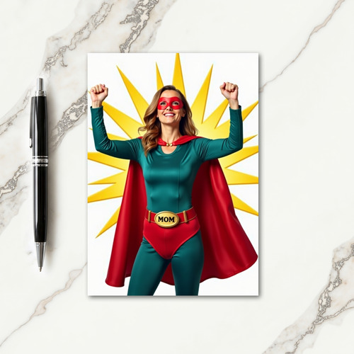 Teal Hero Mothers Day Card