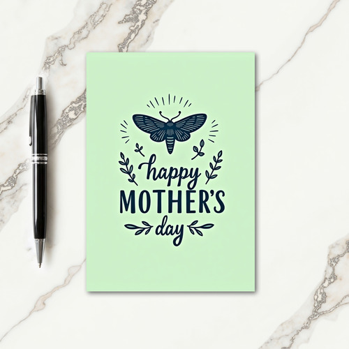 Teal Insect Mothers Day Art Card