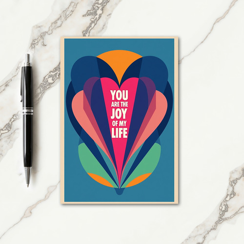 Teal Joy Of Life Card