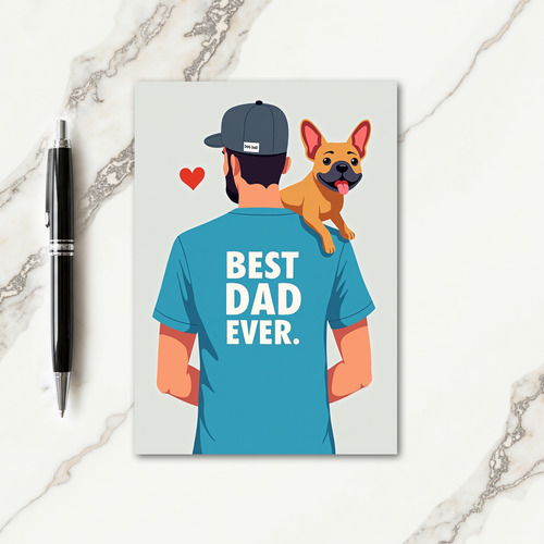 Teal Loving Fathers Day Card