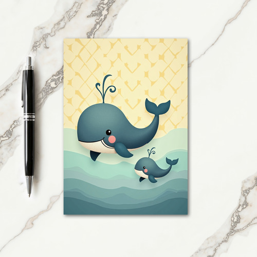 Teal Marine Fathers Day Card