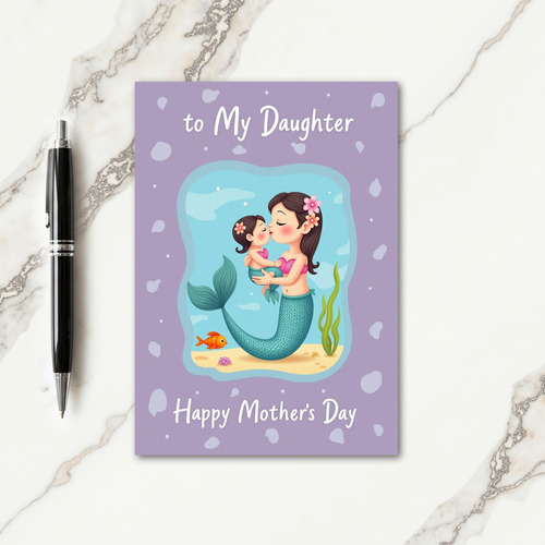 Teal Moms Underwater Kiss Card