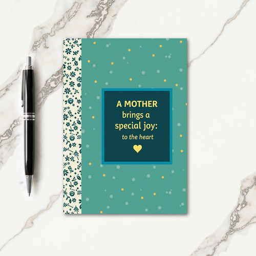 Teal Mothers Day Love Card