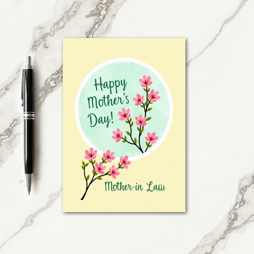 Teal Mothers Day Message Card