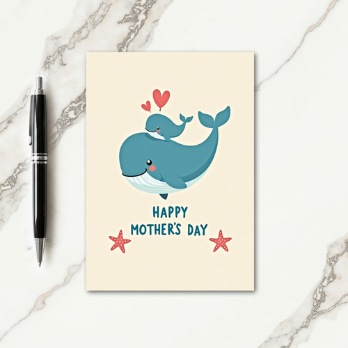 Teal Ocean Mothers Day Card