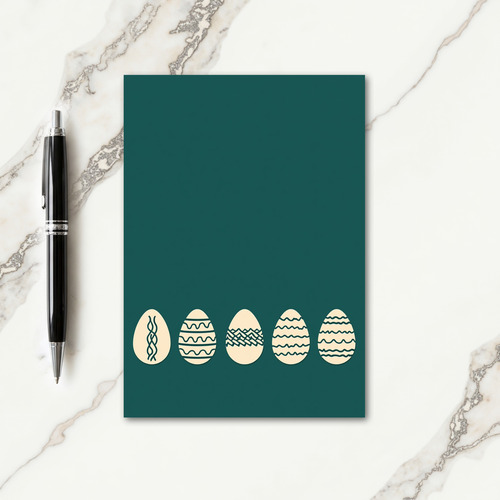 Teal Pattern Celebration Card