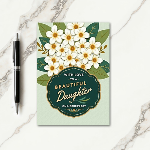 Teal Plaque Mothers Day Card