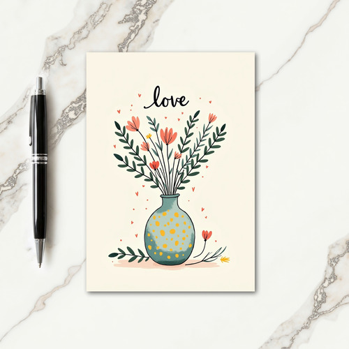 Teal Polka Dot Birthday Card