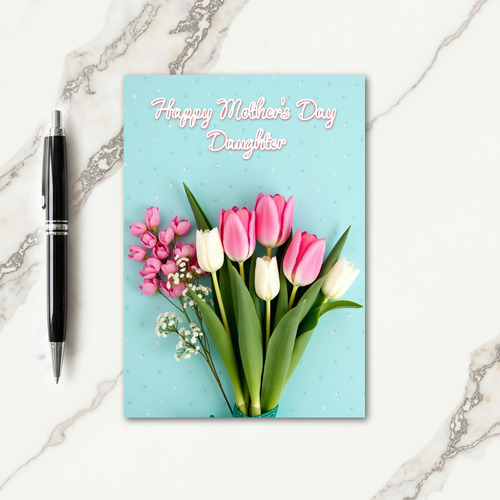 Teal Ribbon Mothers Day Card