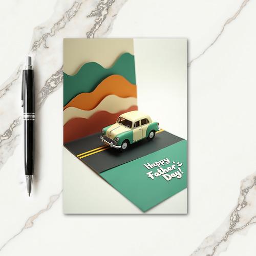 Teal Road Fathers Day Card