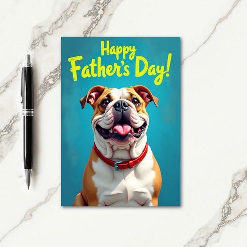 Teal Scene Fathers Day Card