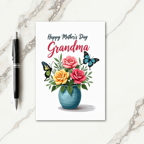 Teal Script Mothers Card