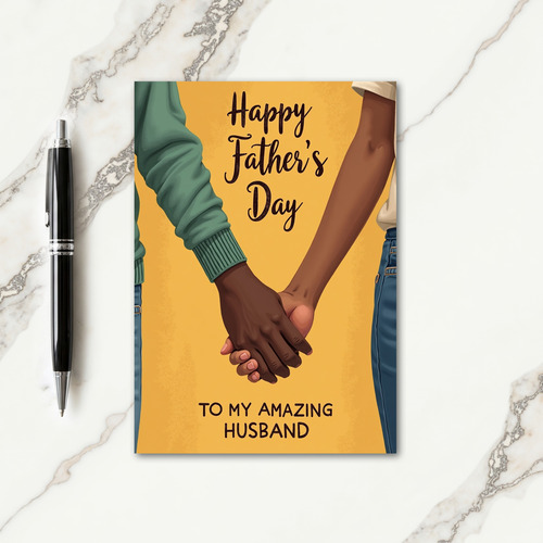 Teal Sleeve Fathers Day Card