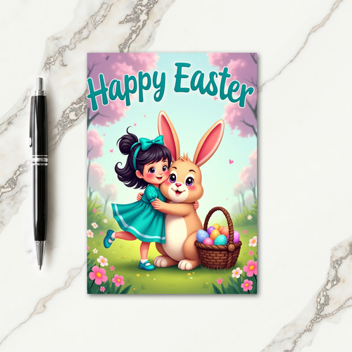 Teal Springtime Joy Celebration Card