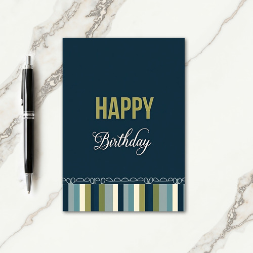 Teal Sweet Birthday Wish Card
