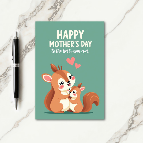 Teal Toned Mothers Love Card