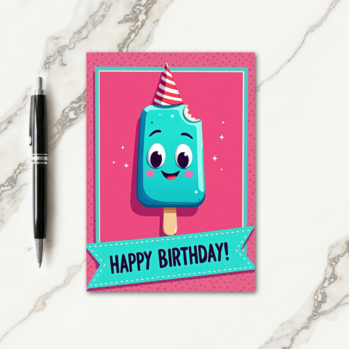 Teal Treat Birthday Card