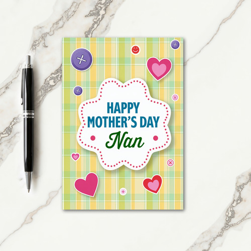 Teal Typography Mothers Day Card