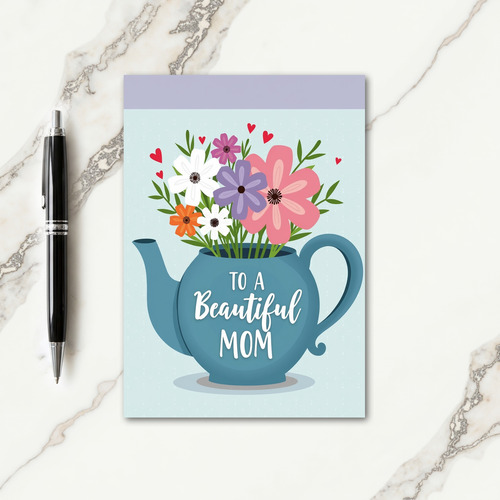 Teapot Floral Mothers Day Card