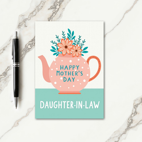 Teapot Mothers Day Graphic Card