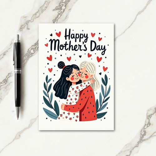 Teardrop Embrace Pattern Card