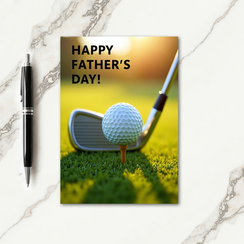 Tee Time Fathers Day Moment Card