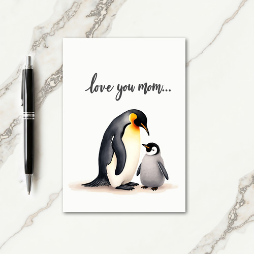 Tender Arctic Bird Mothers Day Card