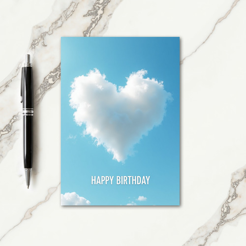 Tender Birthday Sky Heart Card