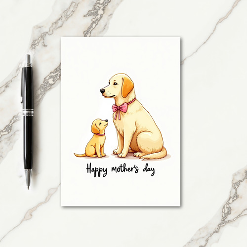 Tender Dog Mothers Day Card