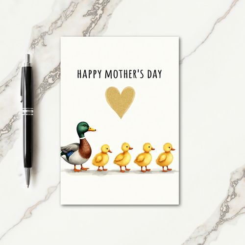 Tender Duck Mothers Day Card