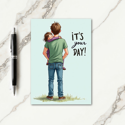 Tender Embrace Fathers Day Card
