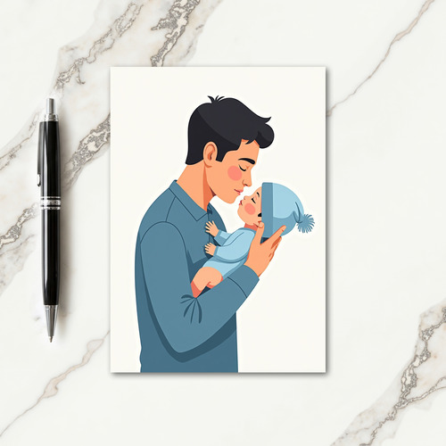 Tender Fathers Day Embrace Card