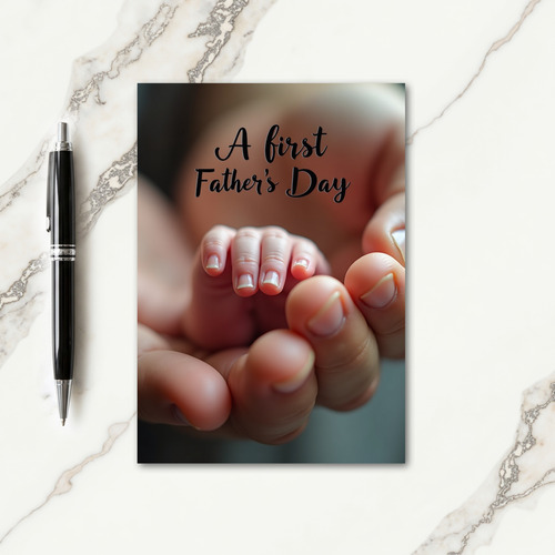 Tender Fathers Day Hand Card
