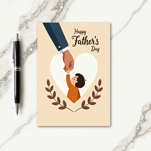 Tender Fathers Day Hands Card