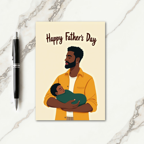 Tender Fathers Day Portrait Card