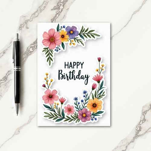 Tender Flower Birthday Card