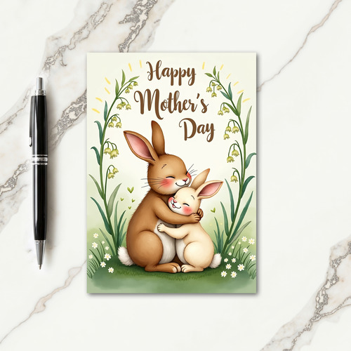 Tender Lagomorph Mothers Card