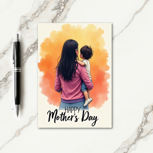 Tender Moment Mothers Day Card