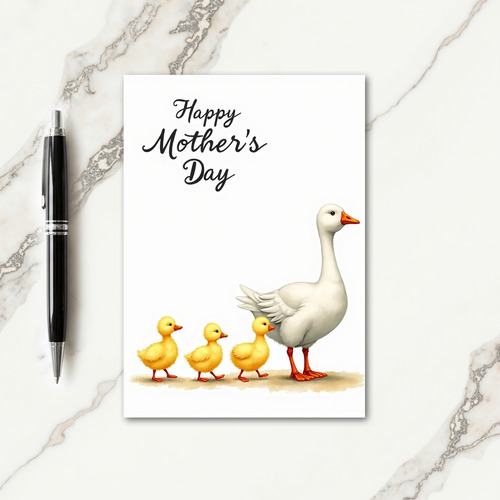 Tender Mothers Day Chicks Card