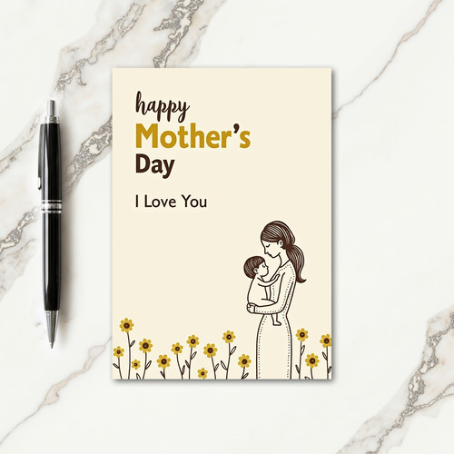 Tender Mothers Day Embrace Card