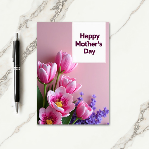 Tender Mothers Day Flowers Card