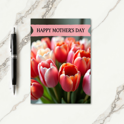 Tender Mothers Day Tulip Card